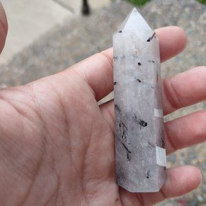 Black Tourmaline Crystal mini Tower